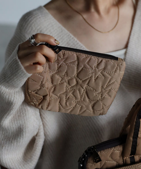 【雑誌掲載】星柄PC ハンドバッグポーチセット 12-1007